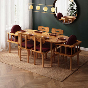 Agna Dining Table and Chair Set – 75" x 31" (190 x 78 cm)