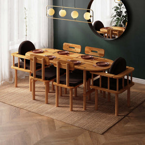 Agna Dining Table and Chair Set – 75" x 31" (190 x 78 cm)