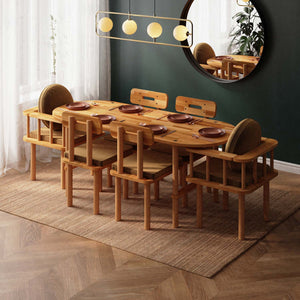 Agna Dining Table and Chair Set – 75" x 31" (190 x 78 cm)