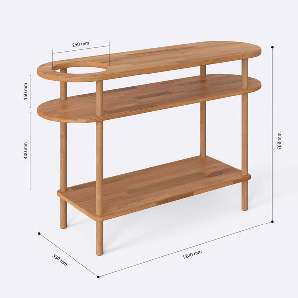 Nerra Console Table – 47" x 15" (120 x 38 cm)