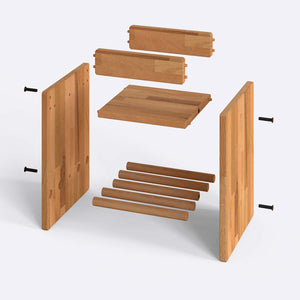 Lera Bedside Table – 15" x 15" (38 x 38 cm)