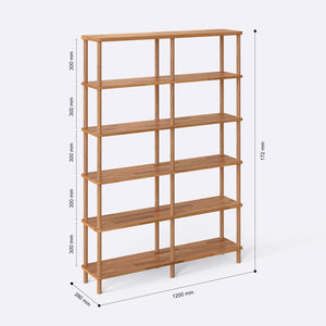Regmar 6 Bookcase – 47" x 11" (120 x 28 cm)