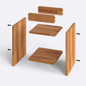 Tera Bedside Table – 15" x 15" (38 x 38 cm)