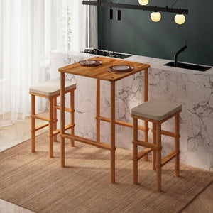 Gisa Bar Dining Table and Stool Set
