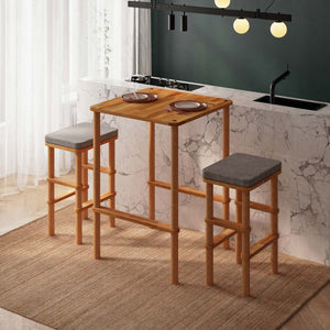 Gisa Bar Dining Table and Stool Set