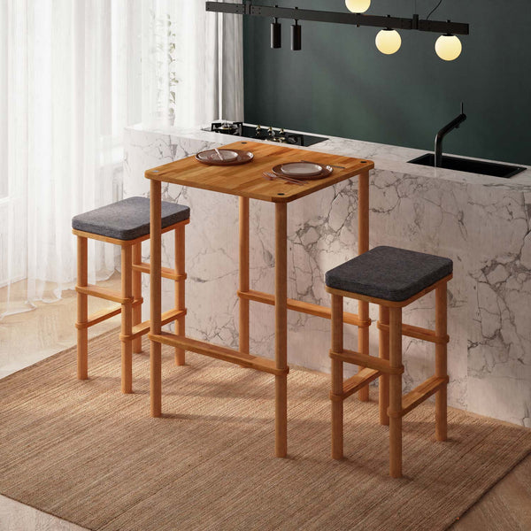 Gisa Bar Dining Table and Stool Set