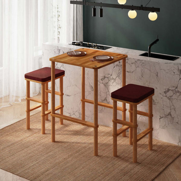 Gisa Bar Dining Table and Stool Set
