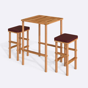 Gisa Bar Dining Table and Stool Set