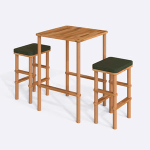 Gisa Bar Dining Table and Stool Set
