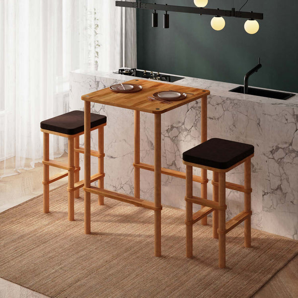 Gisa Bar Dining Table and Stool Set
