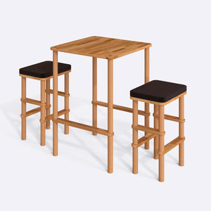 Gisa Bar Dining Table and Stool Set