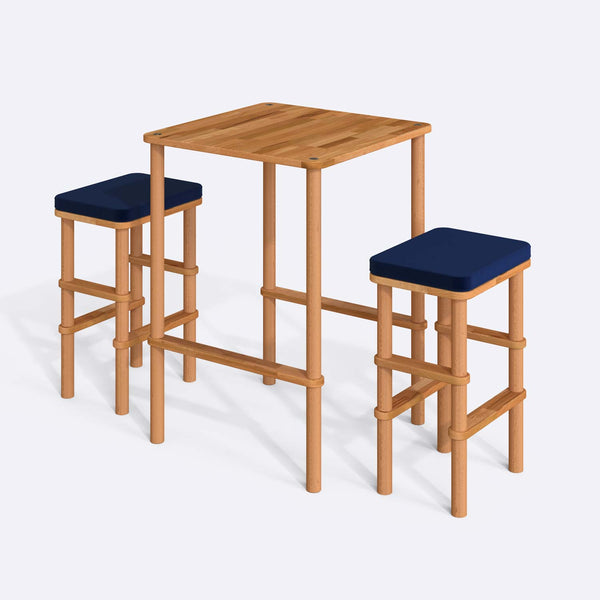 Gisa Bar Dining Table and Stool Set