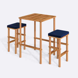 Gisa Bar Dining Table and Stool Set