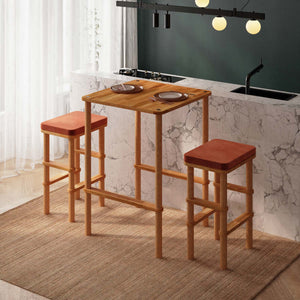 Gisa Bar Dining Table and Stool Set