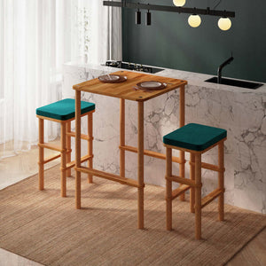 Gisa Bar Dining Table and Stool Set