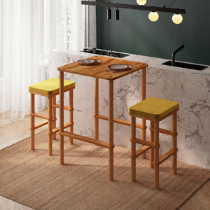 Gisa Bar Dining Table and Stool Set
