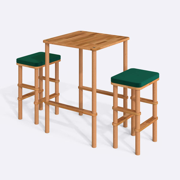 Gisa Bar Dining Table and Stool Set