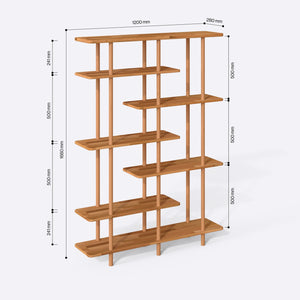 Goria 7 Bookcase – 47" x 11" (120 x 28 cm)