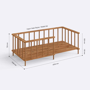 Lore Kids Bed Frame – 75" x 35" (190 x 90 cm)