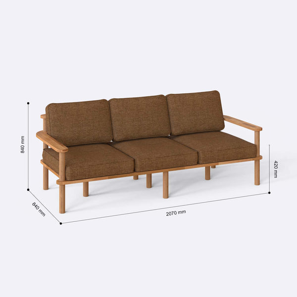 Bral Three Seat Sofa