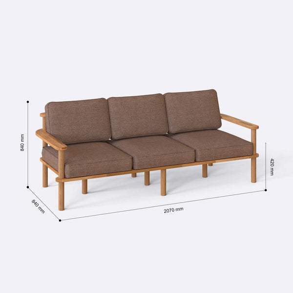 Bral Three Seat Sofa