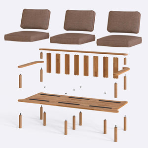 Bral Three Seat Sofa