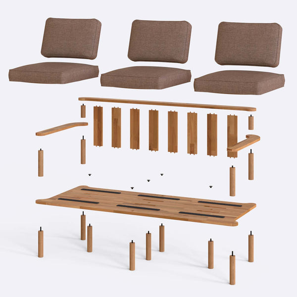 Bral Three Seat Sofa