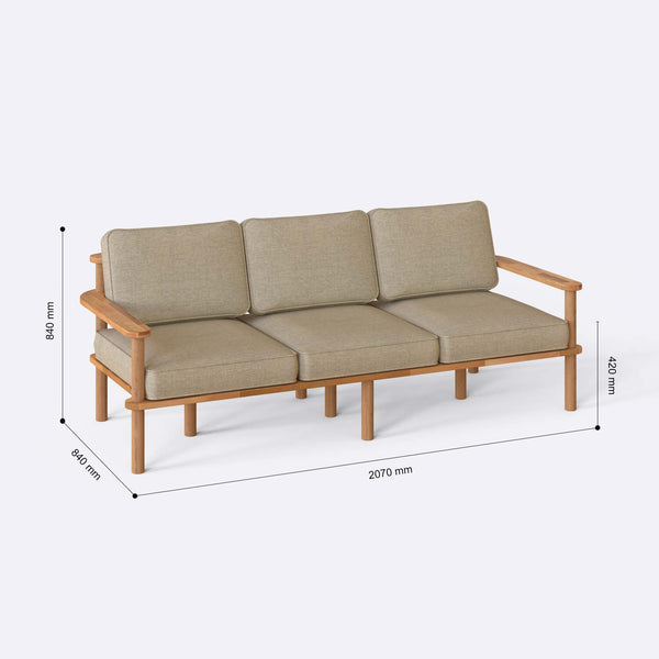 Bral Three Seat Sofa