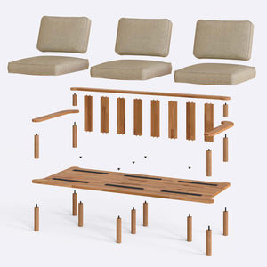 Bral Three Seat Sofa