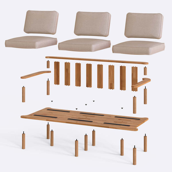 Bral Three Seat Sofa