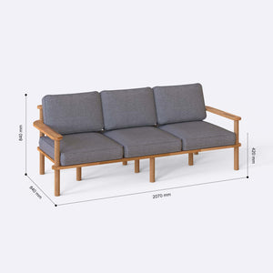 Bral Three Seat Sofa