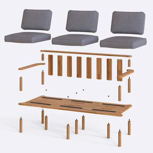 Bral Three Seat Sofa