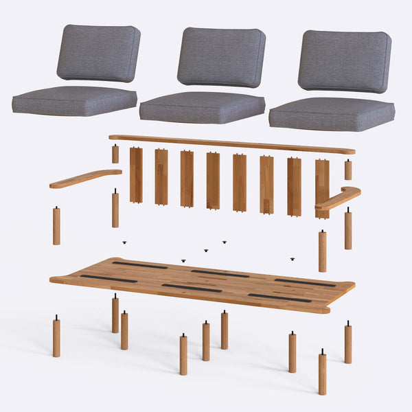 Bral Three Seat Sofa