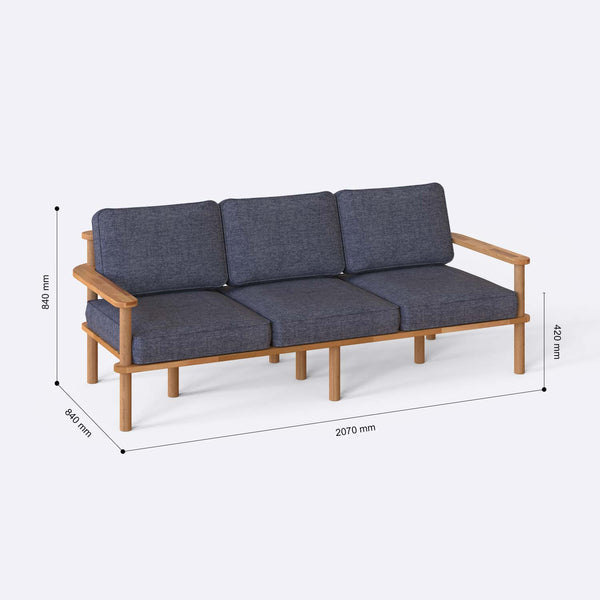 Bral Three Seat Sofa