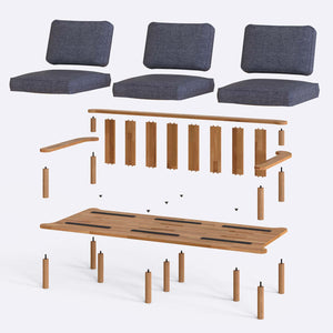 Bral Three Seat Sofa