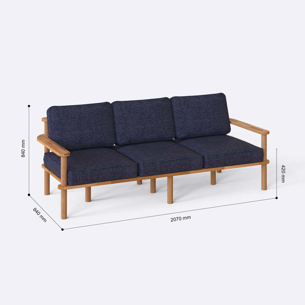 Bral Three Seat Sofa