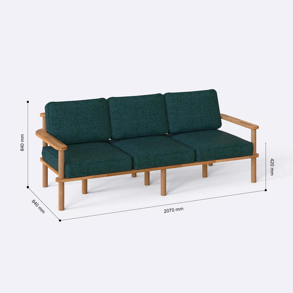 Bral Three Seat Sofa