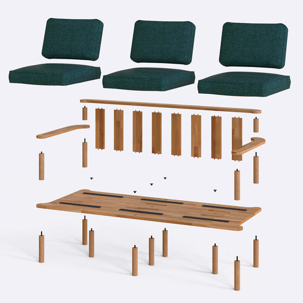 Bral Three Seat Sofa