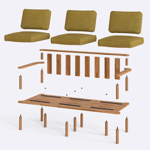 Bral Three Seat Sofa