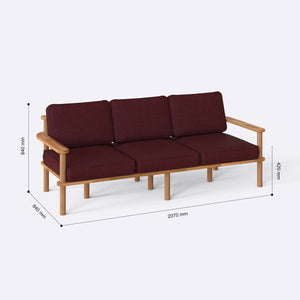 Bral Three Seat Sofa
