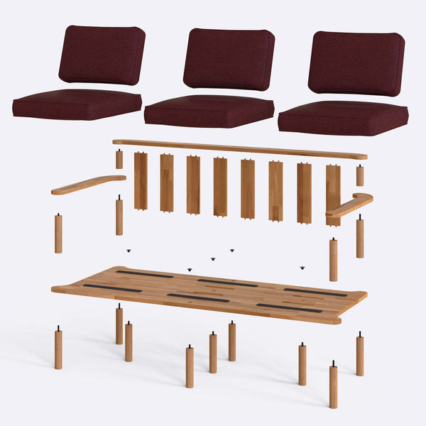 Bral Three Seat Sofa