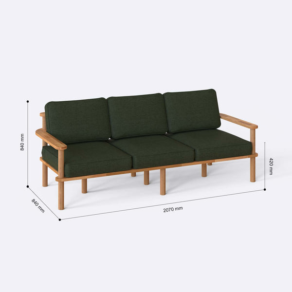 Bral Three Seat Sofa