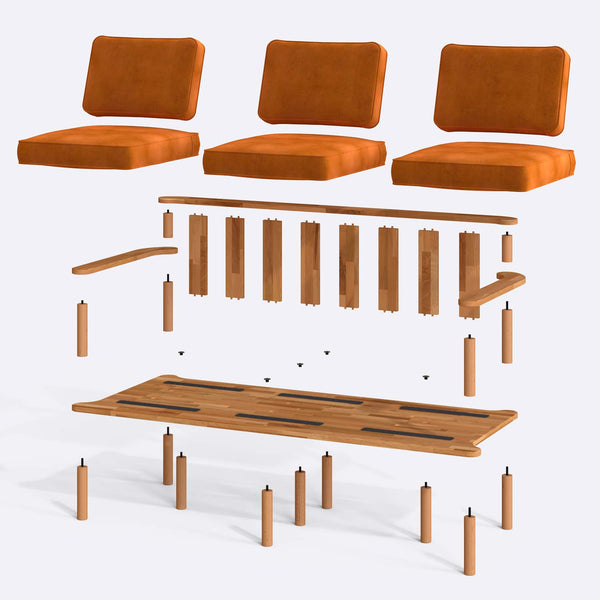 Bral Three Seat Sofa