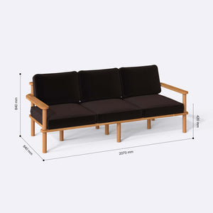 Bral Three Seat Sofa