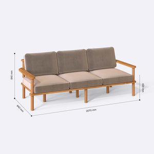 Bral Three Seat Sofa