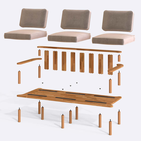 Bral Three Seat Sofa