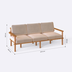 Bral Three Seat Sofa