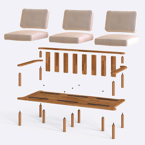 Bral Three Seat Sofa