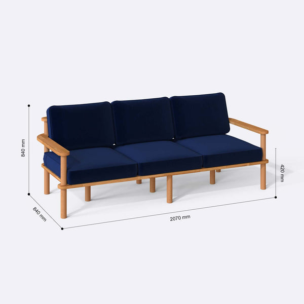 Bral Three Seat Sofa