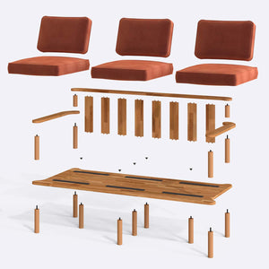 Bral Three Seat Sofa